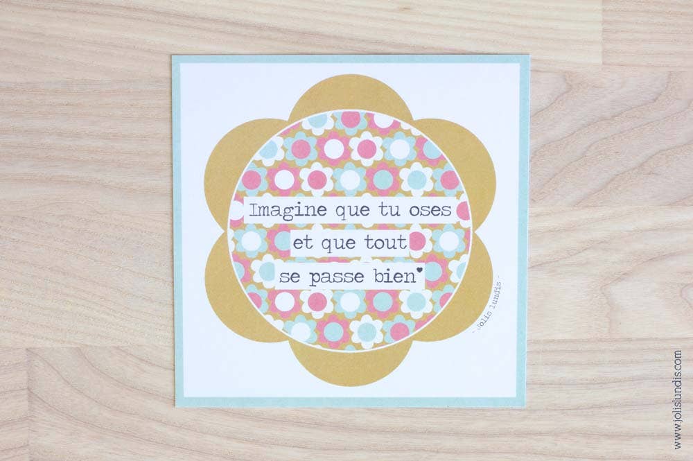jolislundis - Wholesale Encouragement Card - Card*Imagine that you dare*1