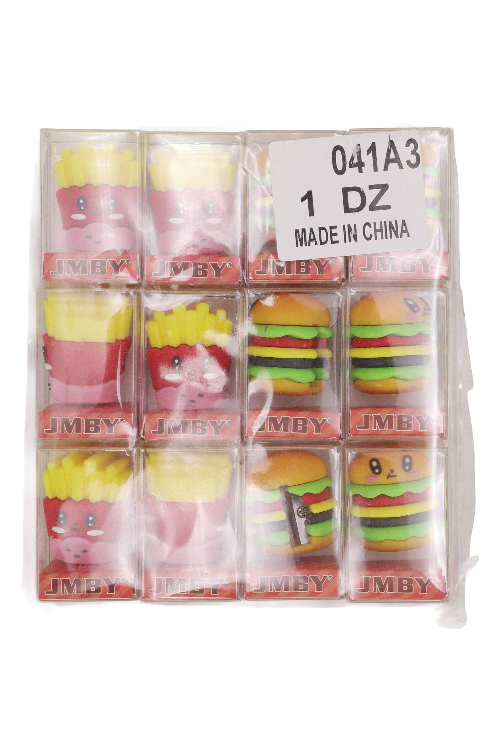 ASSORTED Fast Food Pencil Sharpener - 12 Pcs for wholesale on Faire1