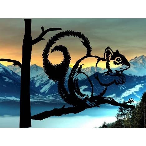 Grey Squirrel 15X12 for wholesale by PDR Metal Art and Fab