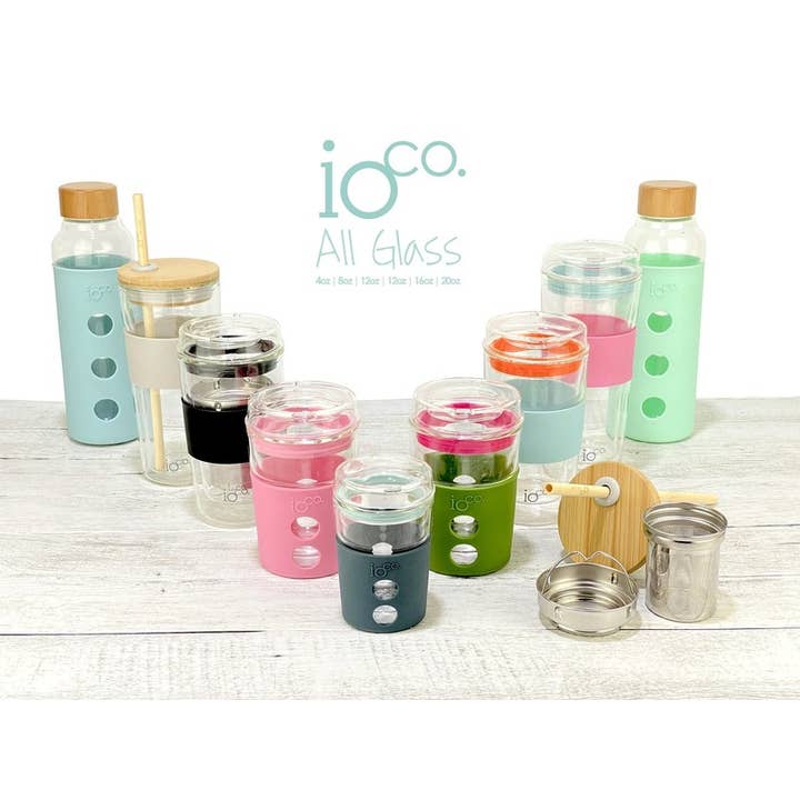 IOco Gift Designers - Wholesale Insulated mug/tumbler - IOco 12oz Reusable Glass Coffee Travel Cup26