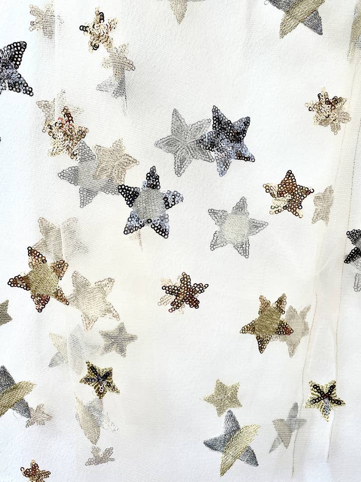 Ratatam! - Vendita all'ingrosso Mantella - Bambini - Mantello da fatina in oro e argento ricamato con paillettes