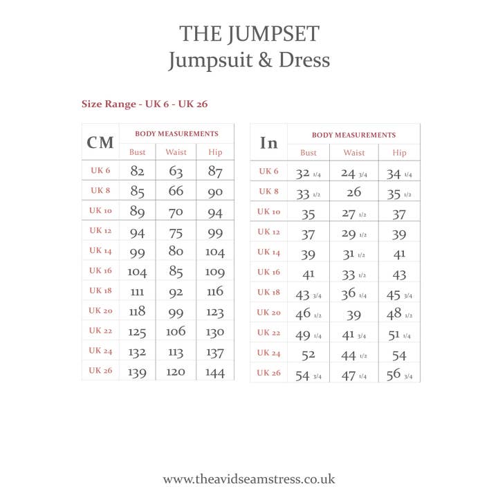 The Avid Seamstress LTD – wholesale Craft sewing kit – The Jumpset - Jumpsuit & Dress Sewing Pattern21