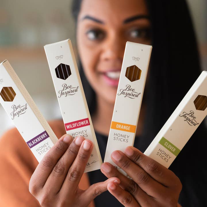 Bee Inspired - Wholesale Honey - Honey Stick Variety Box | Discounted Raw Honey Sticks