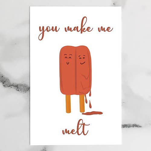 Carte de vœux You Make Me Melt pour la vente par Intertwined Presence