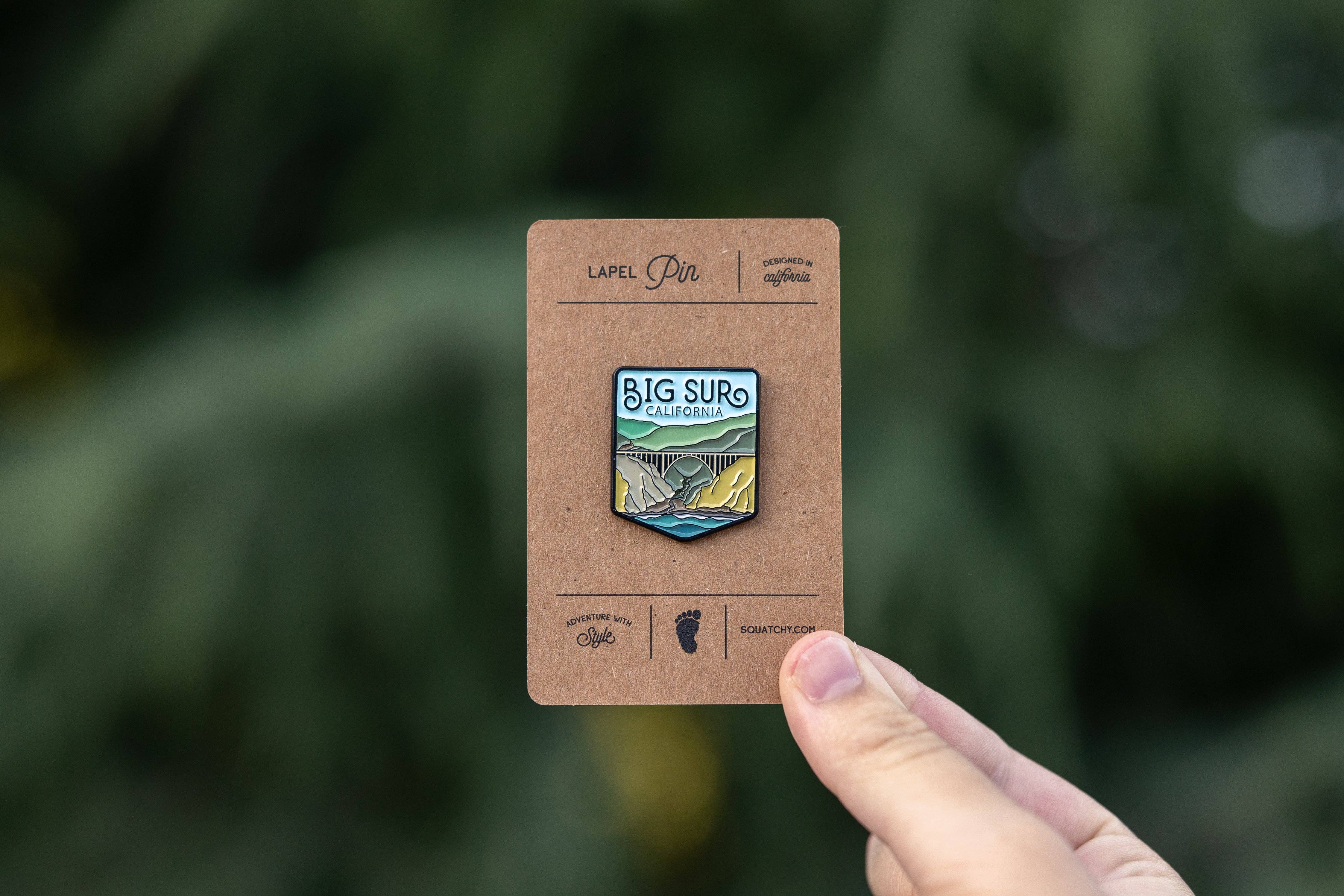 Squatchy - Wholesale Lapel Pin/Button - Big Sur California Enamel Pin4