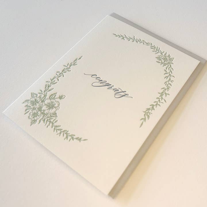 Rust Belt Love Paperie - Vendita all'ingrosso Biglietto di congratulazioni - Biglietto di auguri con scritta «Congrats»1