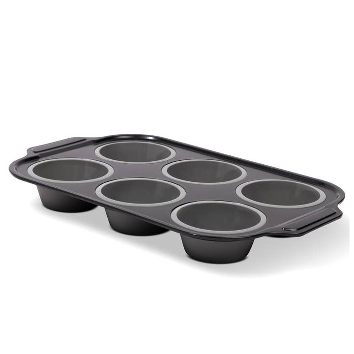 Core Home - Wholesale Cupcake/Muffin Pan - Muffin Pan w/ Liners - 6 Cup - Smoke1