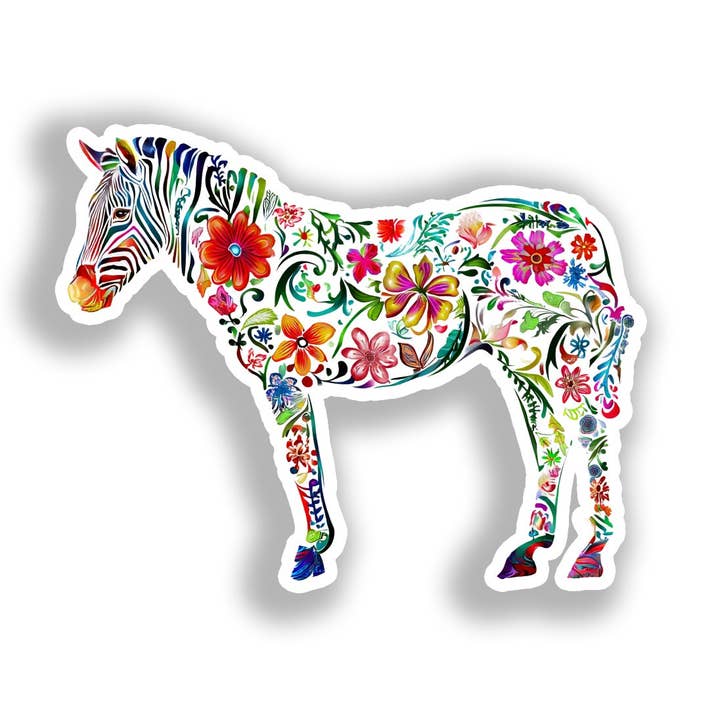 Zebra-Aufkleber # A018396 für den Großhandel von Yoonek Graphics