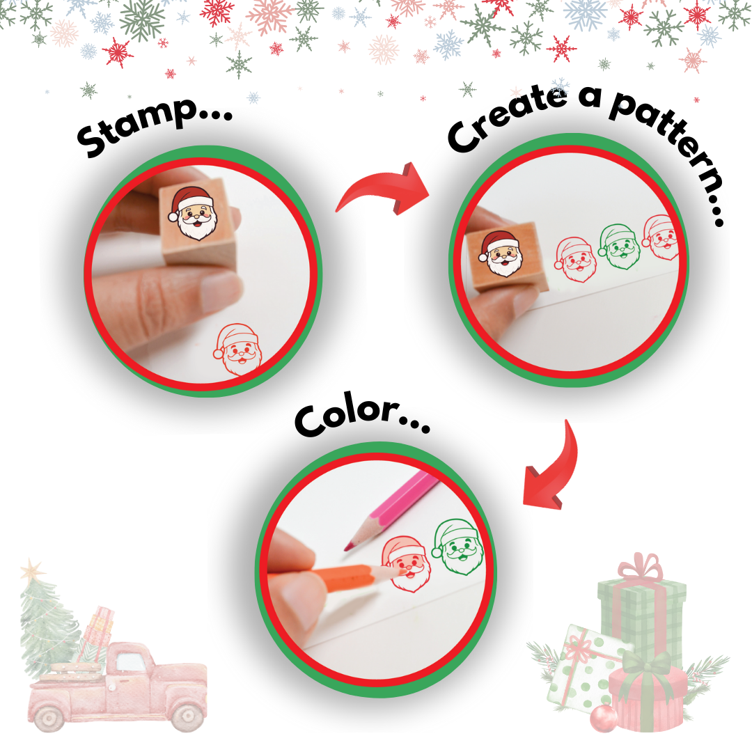Dcraftsource – wholesale DIY craft kit – CHRISTMAS-WOODEN STAMP & DIY CARD MAKING KIT4
