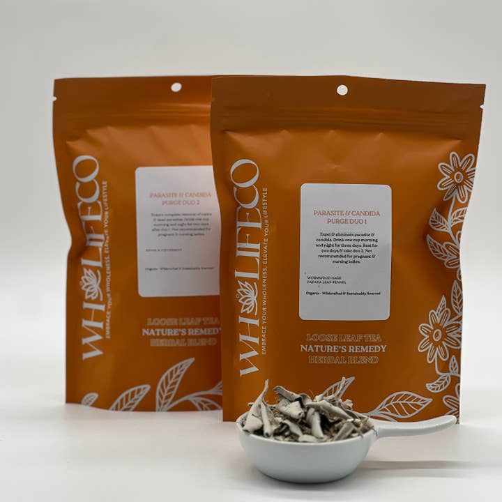 WHOLIFECO - Wholesale Health/Detox Tea - Parasite & Candida Purge Duo