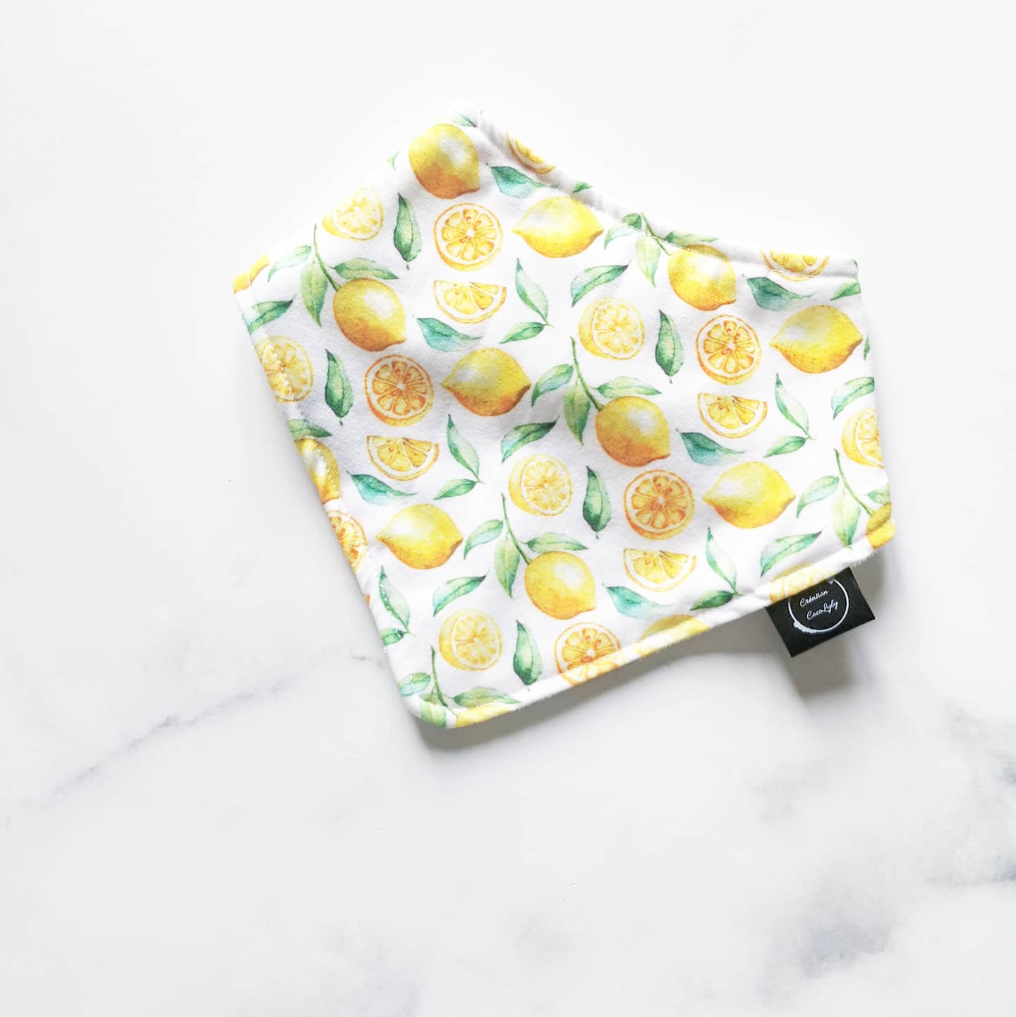 Création cocolyly inc. - Wholesale Dinner & Cloth Napkin - Bavoir à motits citron