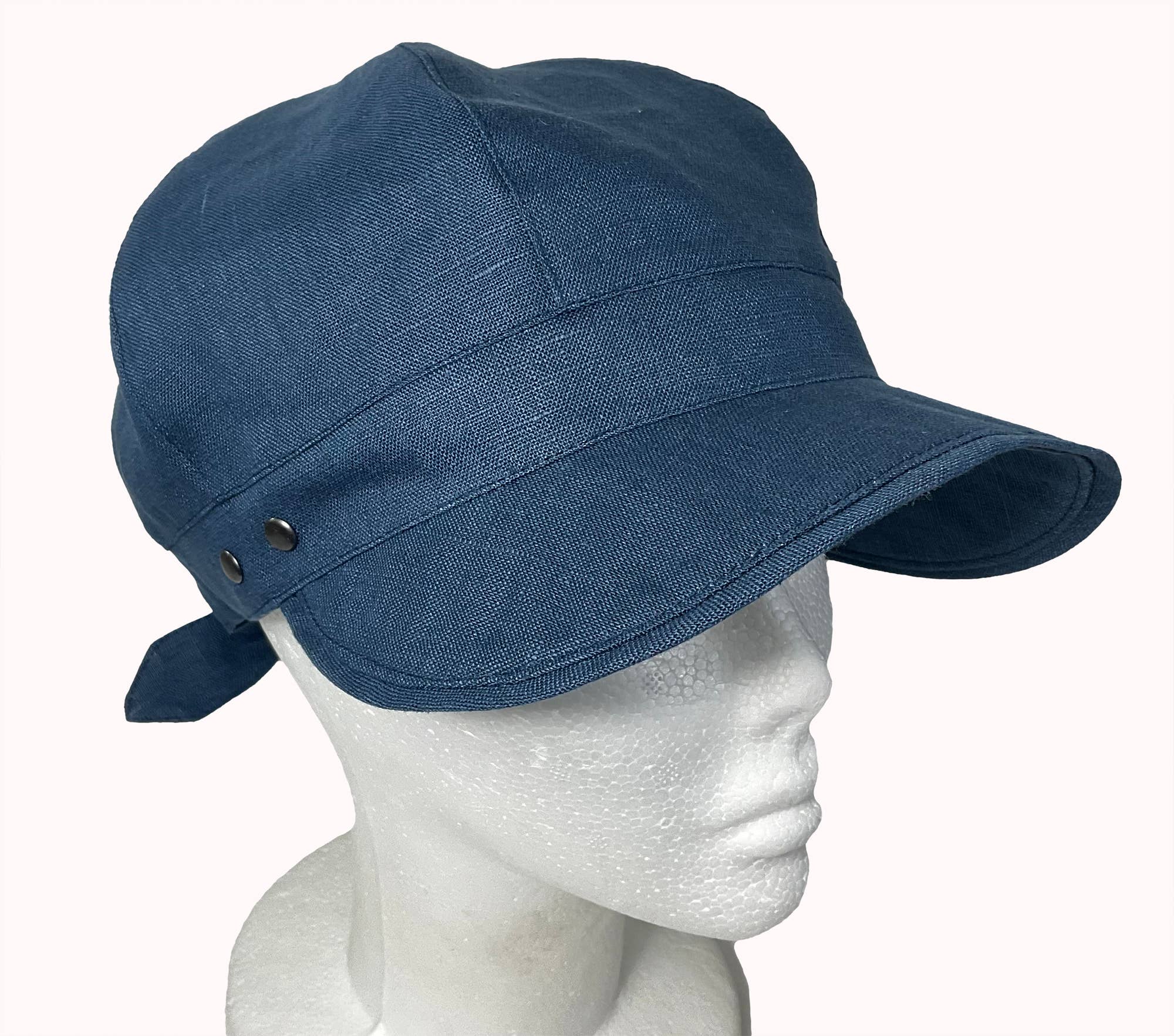 DCP Designs - Wholesale Newsboy/Schoolboy Hat - Women's - Linen Summer Cap, Newsboy style tie, Code HDC-L:2