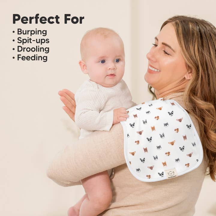 Pets Paws KeaBabies 5-Pack Urban Burp Cloths for wholesale on Faire4