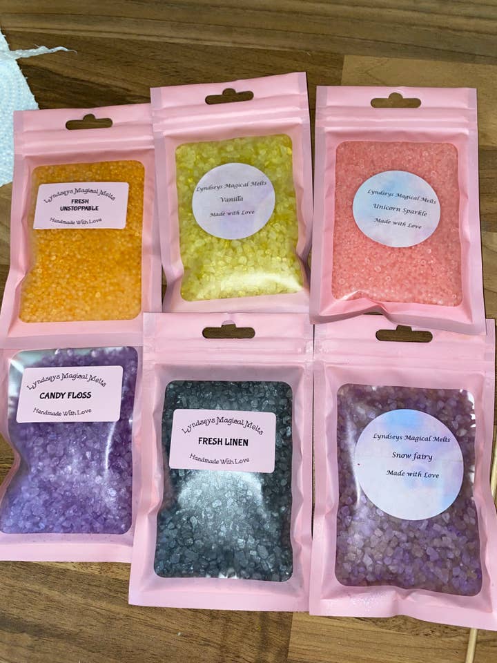 Scented sizzlers granules 60g for wholesale by Lyndseys Magical Melts