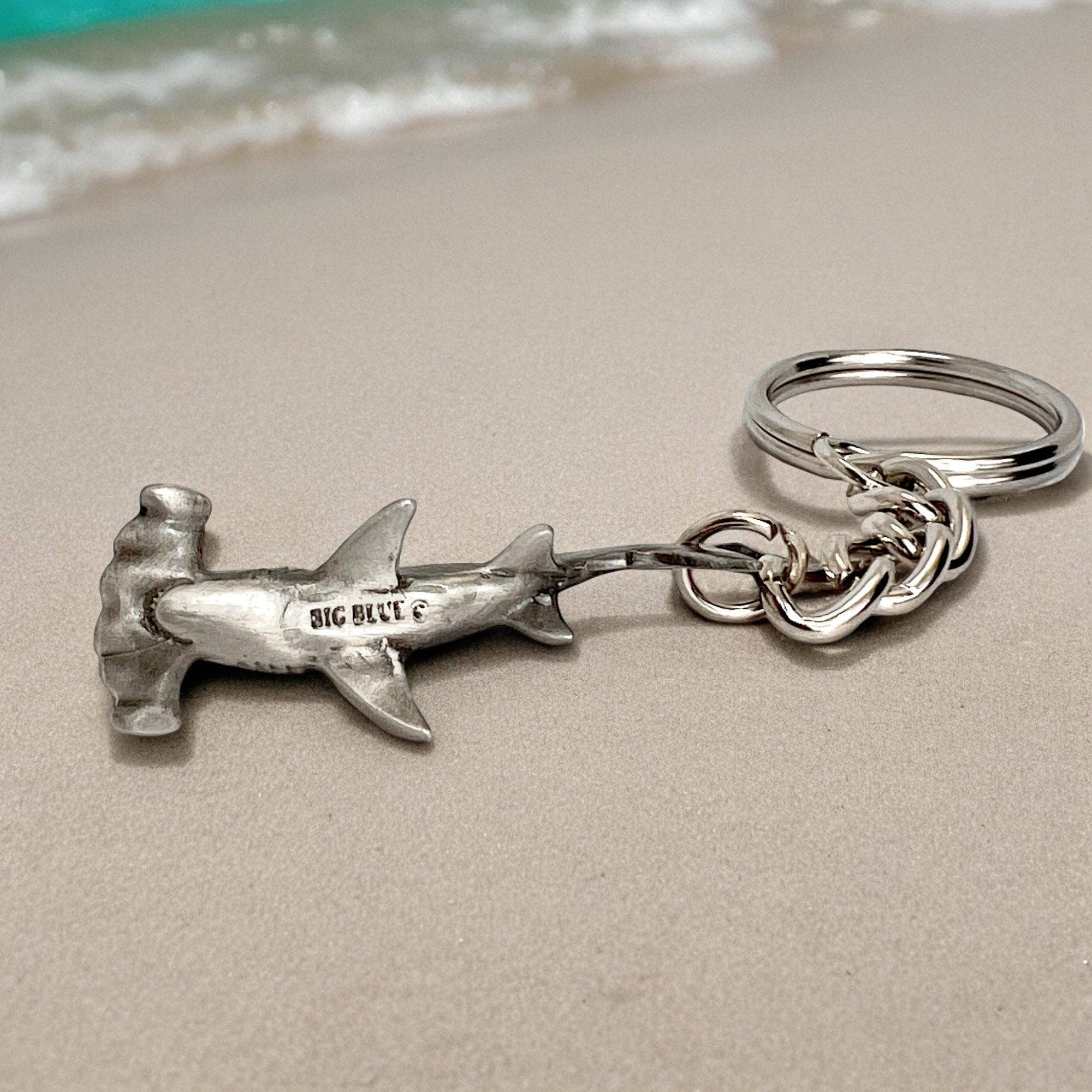 Big Blue by Roland St John - Wholesale Keychain - Unisex - Hammerhead Shark Keychain - Sea Life Collection - Pewter6
