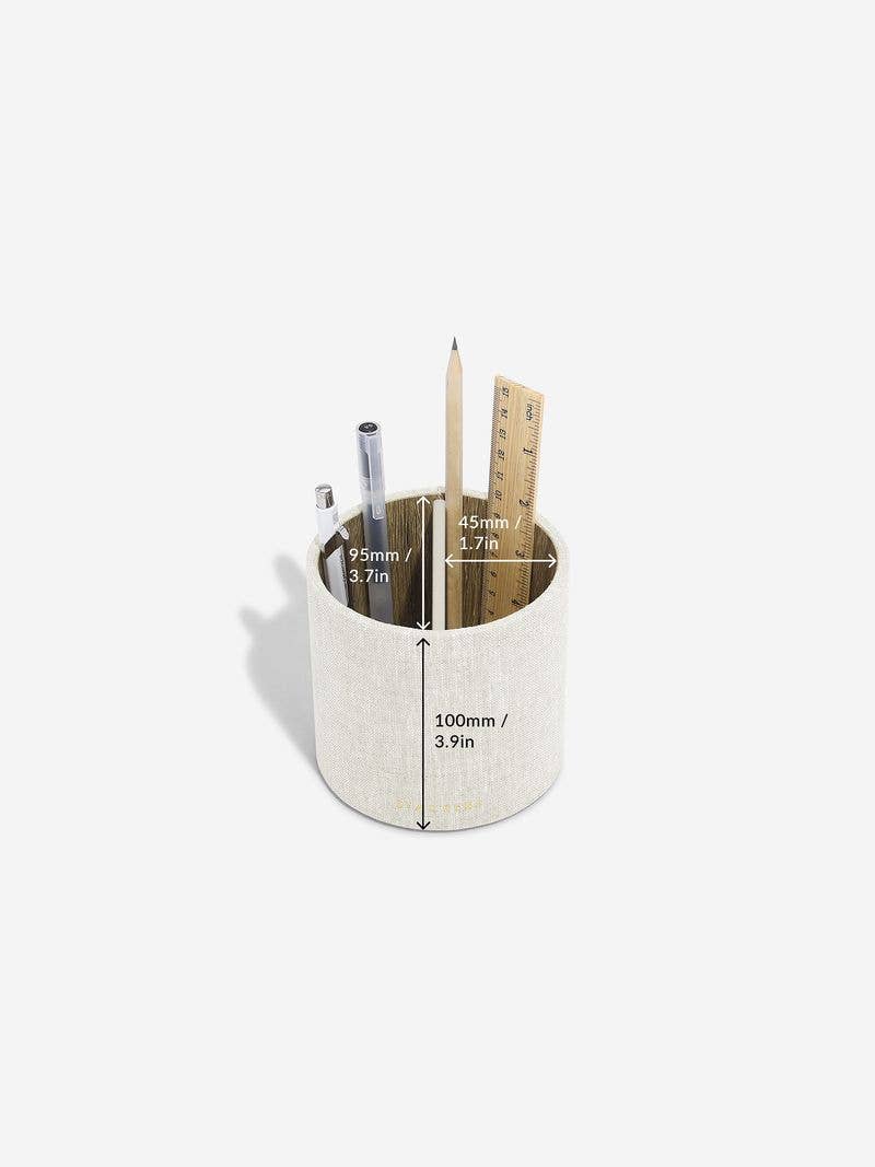Stackers – wholesale Desk organiser – Desk Stationery Pot- Oatmeal & Linen4