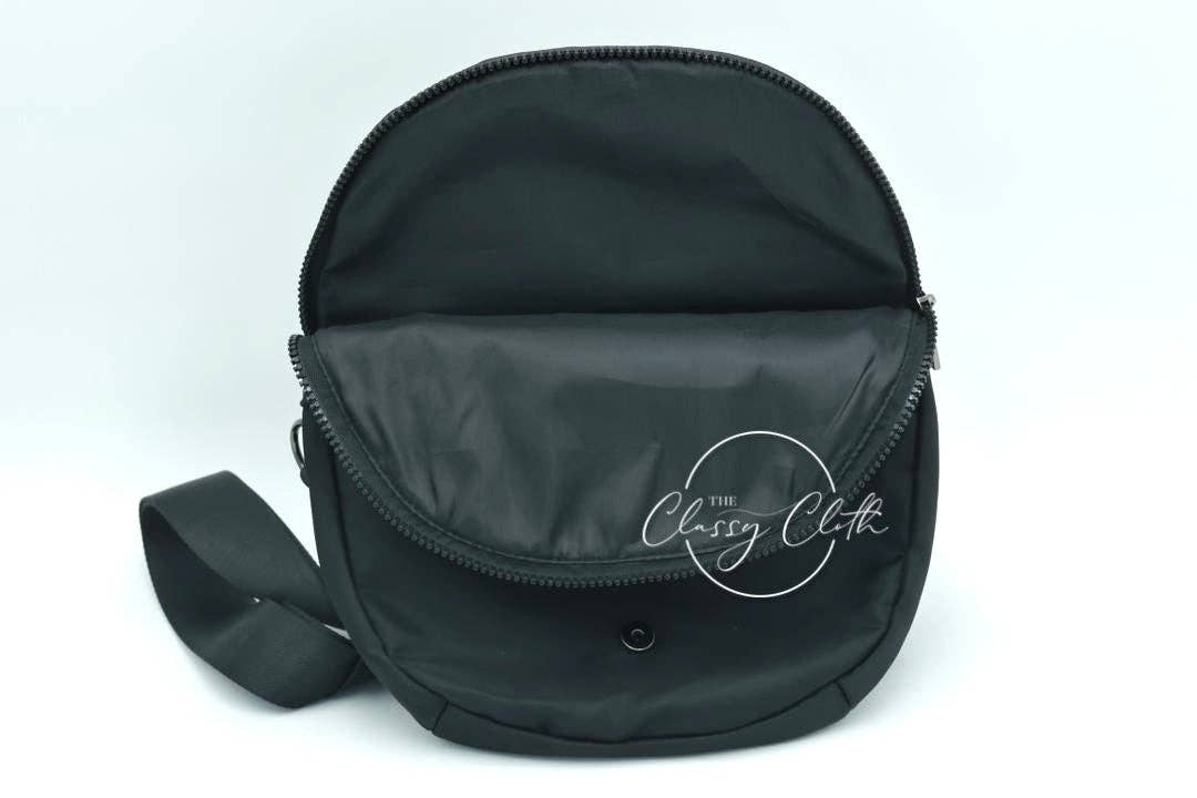 The Classy Cloth WS – Pochete - Mulher por atacado – Saco Margot Moon Cinto - Preto RTS12