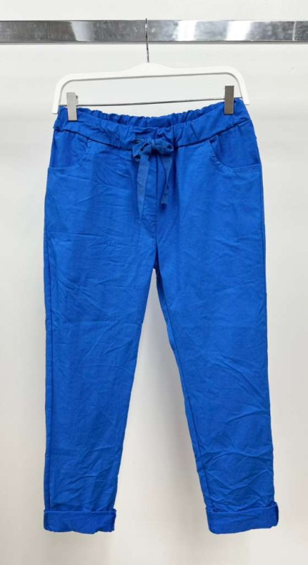 VENTI6 - Vendita all'ingrosso Pantalone - Donna - JOGGERS CON COULISSE INCRESPATI A TINTA UNITA (50060)33