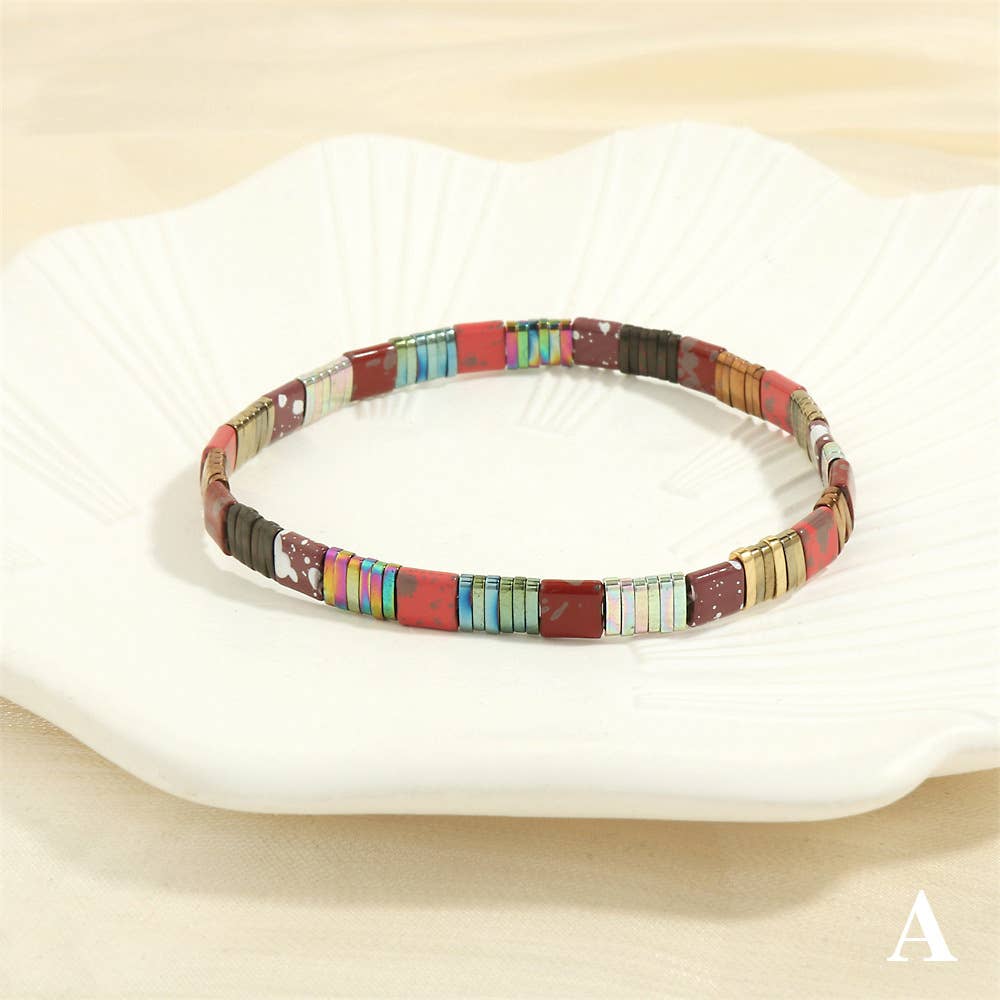 Mio Queena – Engroshandel Perlearmbånd – 5 mm TILA perle armbånd med elastik - BJ16