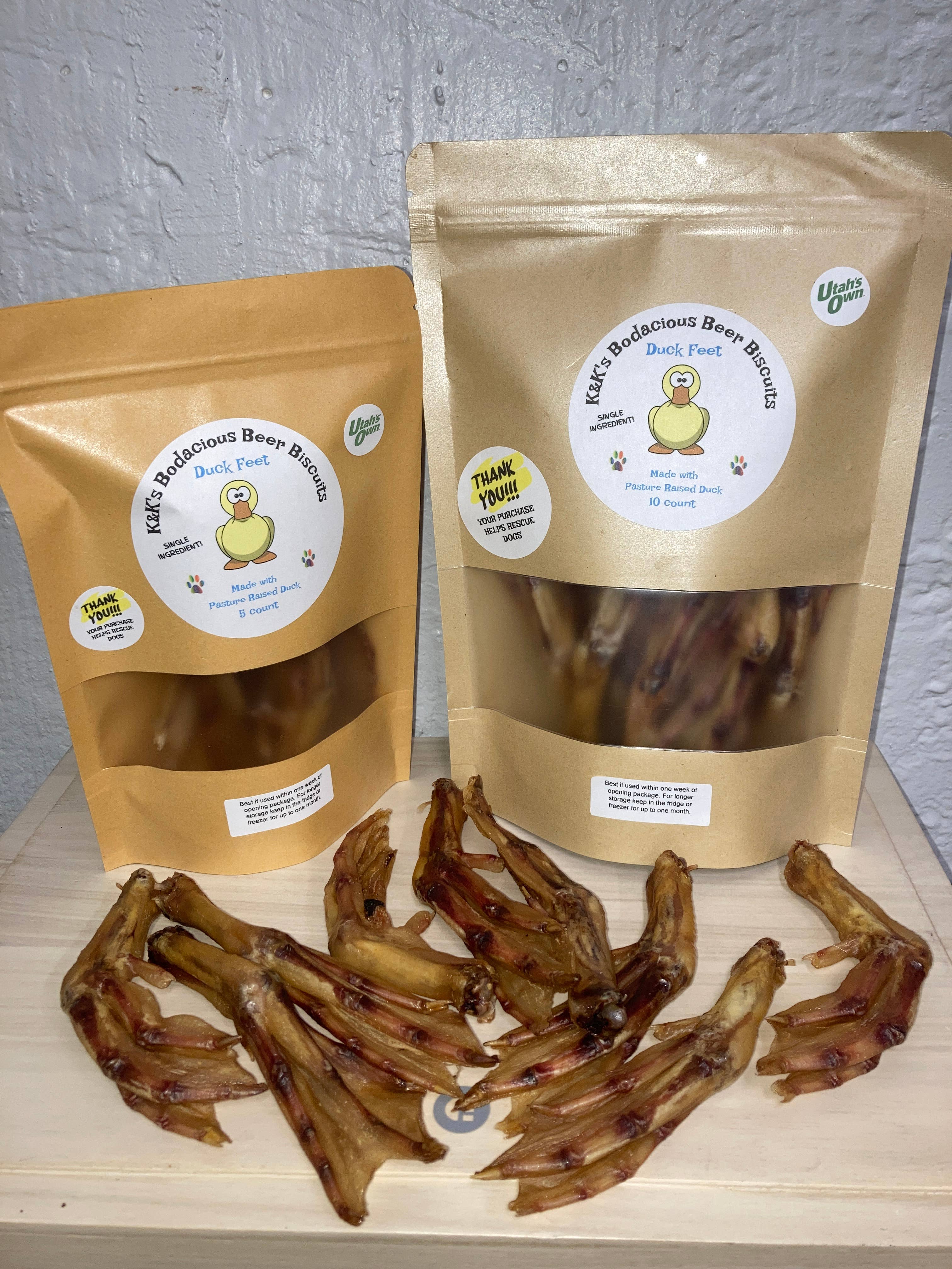 K&K's Bodacious Beer Biscuits - Wholesale Pet Treats - Dog - Duck Feet-Air Dried2