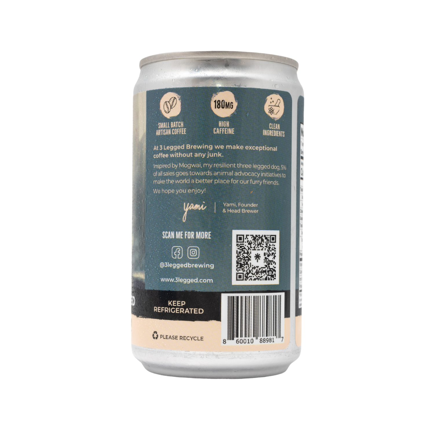 3Legged Coffee Brewery - Wholesale Iced Coffee/Cold Brew - Black Unsweetened Nitro Cold Brew Coffee2