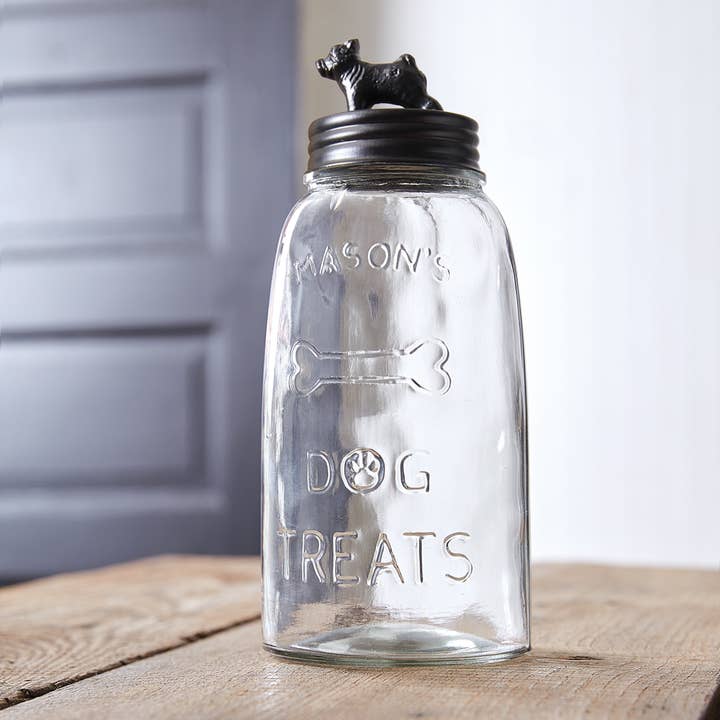CTW Home Collection - Wholesale Pet Treat Jar - Dog - Dog Treat Mason Jar - Bulldog