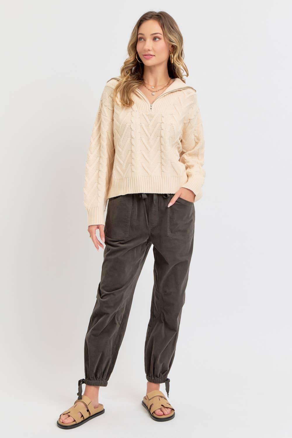 Sweet Lovely by Jen – wholesale Lounge Sweatpants/jogging bottoms – Women's – CORDUROY PULL-ON-PANTS/JOGGER26