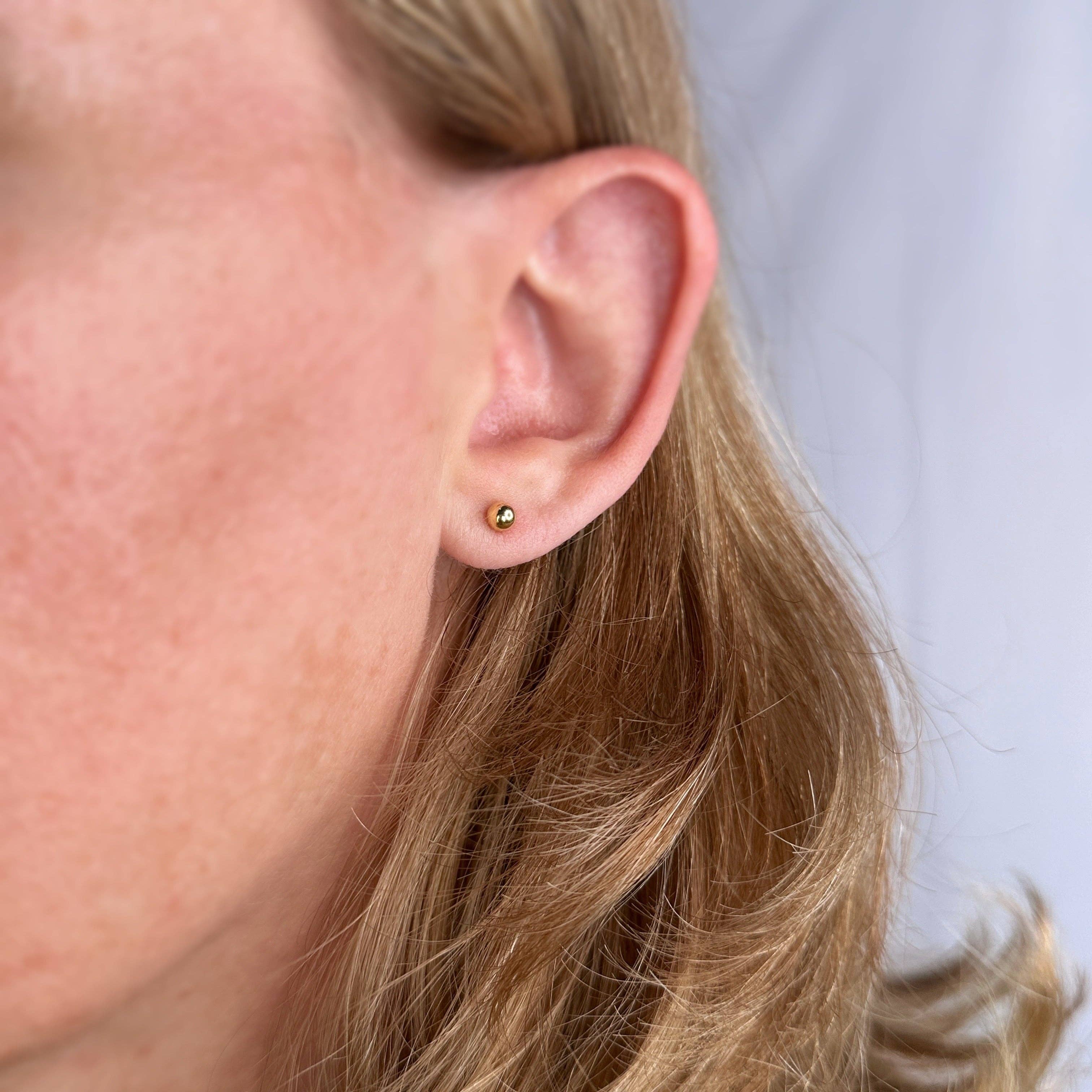 GoldFi - Wholesale Stud/Post Earrings - 18k Gold Filled Ball Stud5