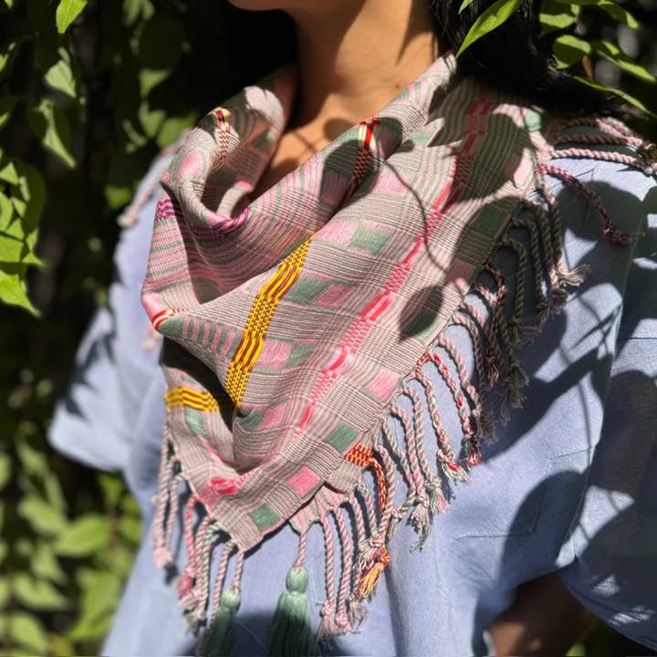 LUZ Collection - Wholesale Scarf - Women's - Hand Woven Scarf Cotton Textile - Rosita1