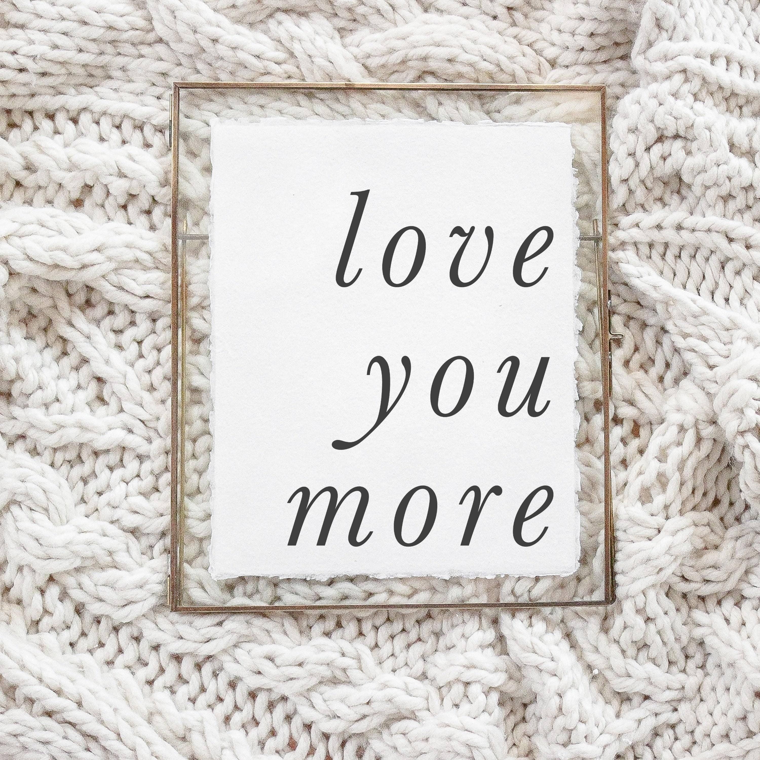 DWELL Home Shoppe - Wholesale Art Print - Glass Table Frames & Cards - I Love You More Than Football0