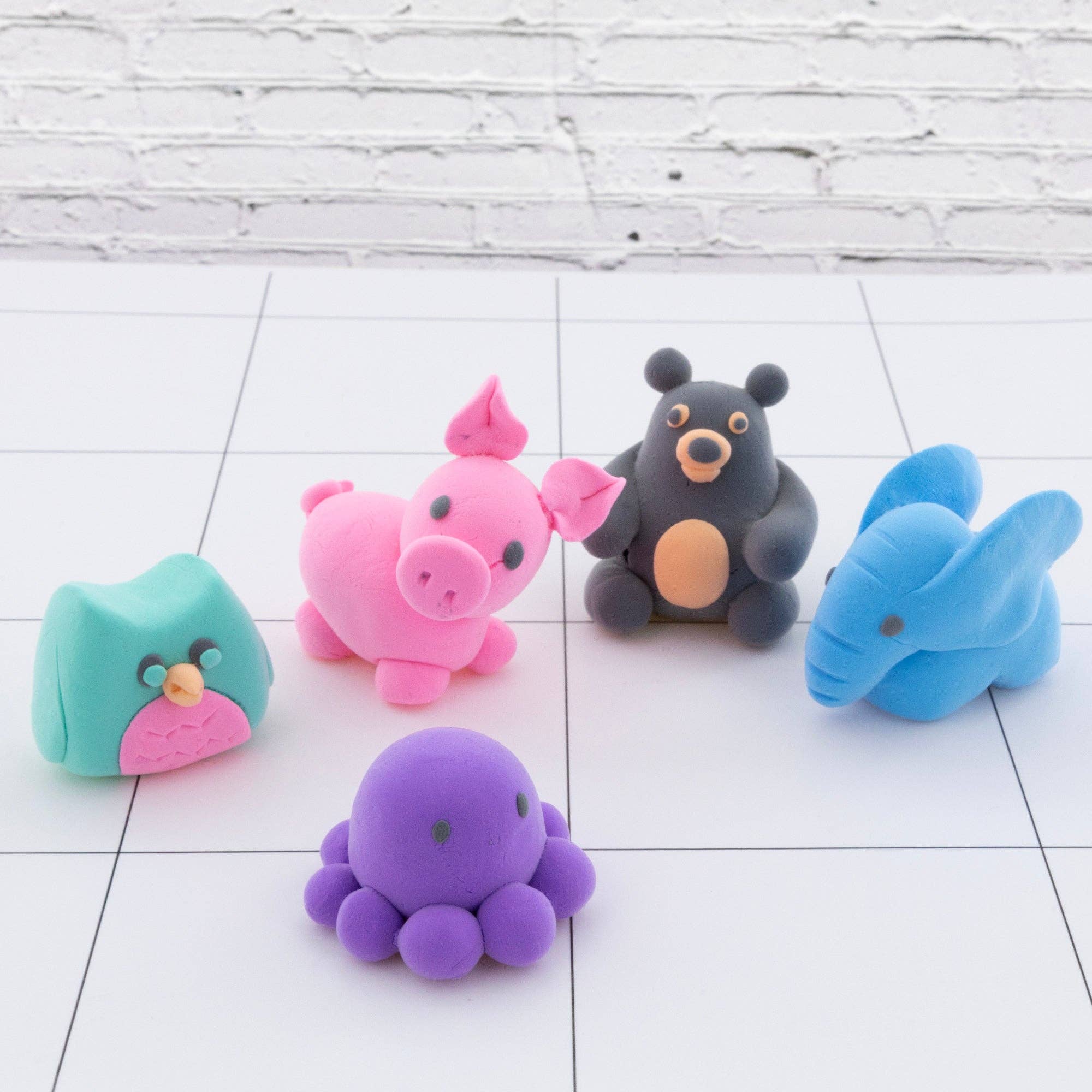 Luna Office Supply -  Everyday Essential - Wholesale Clay - Air Dry Modeling Clay 6 Pastel Color 0.5 Oz.5