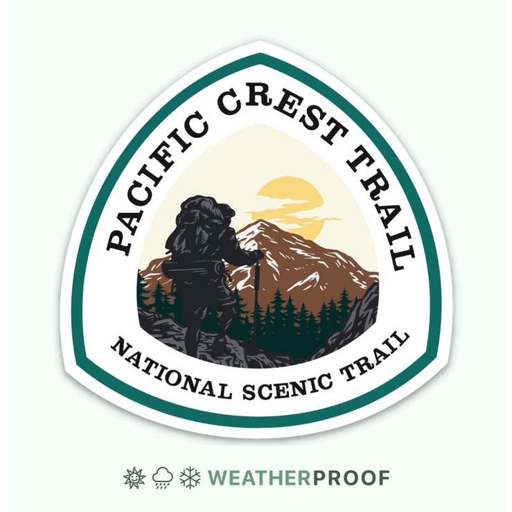 PCT Stickers | Pacific Crest Trail | Hiking Backpacking for wholesale by Bloom & Wander