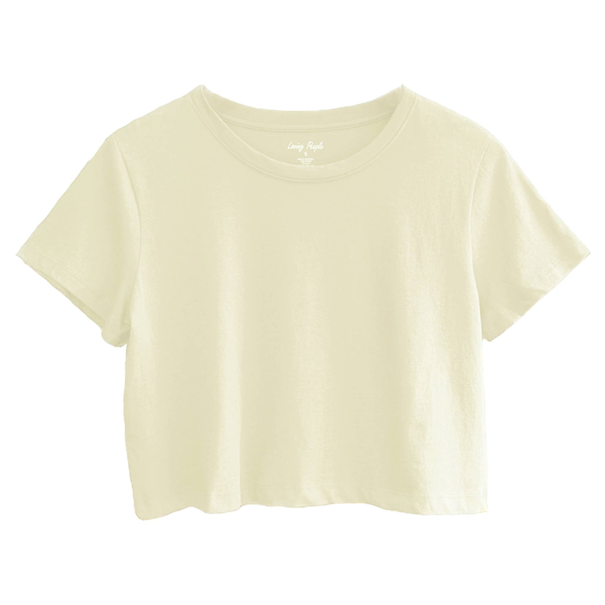 LOVING PEOPLE - Wholesale T-shirt – women's - Premium Cotton Crop Tops (New Colors!)9