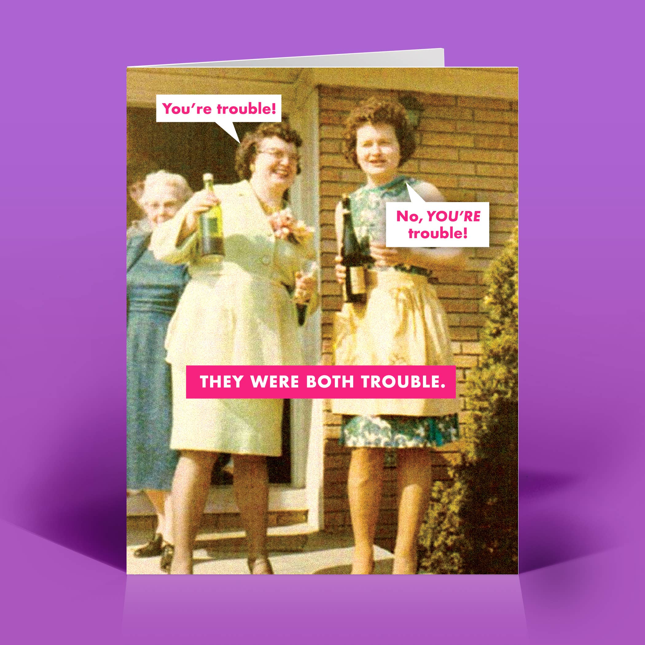 The Raccoon Society - Wholesale Everyday Greeting Card - They're Both Trouble Everyday Card