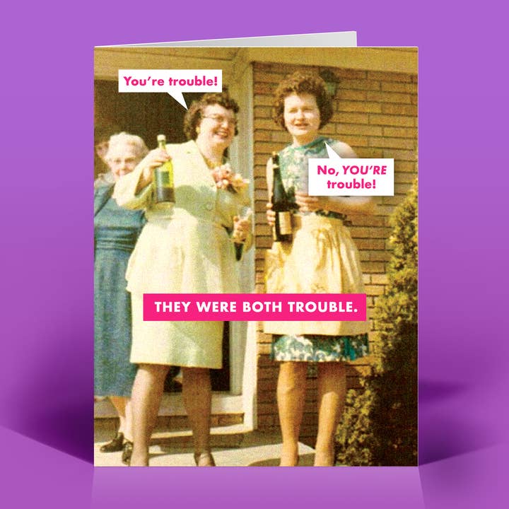 The Raccoon Society - Wholesale Everyday Greeting Card - They're Both Trouble Everyday Card0