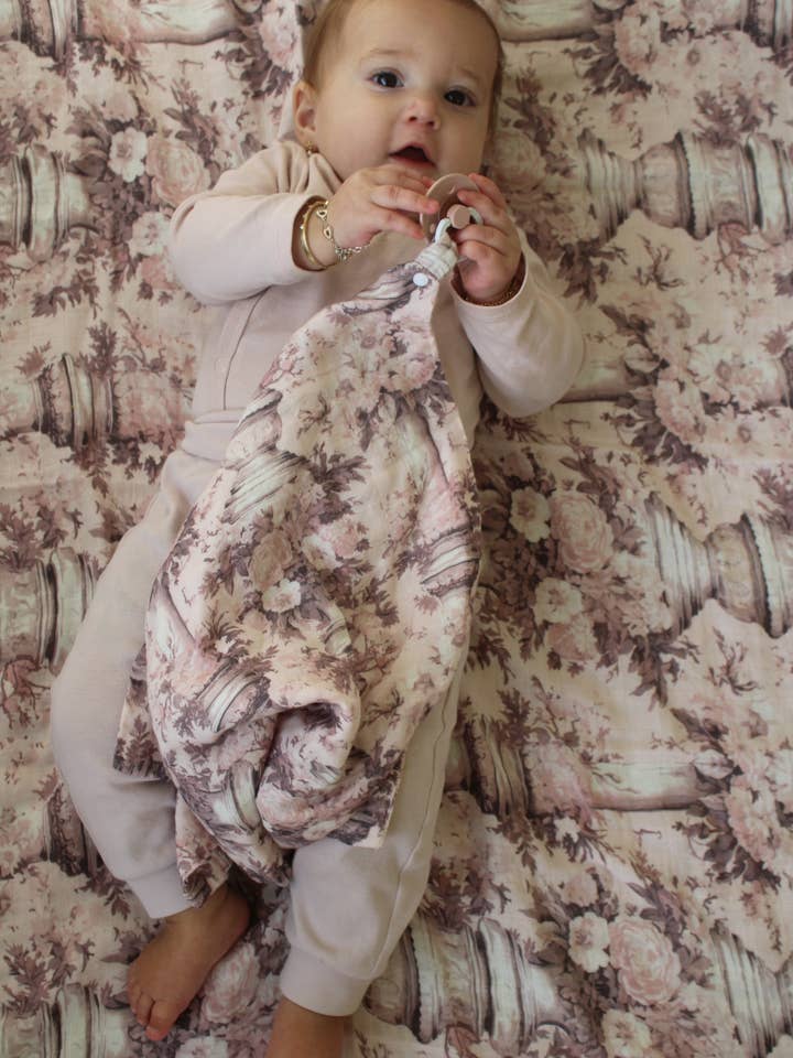 Vintage Pink Floral Pillars Lovey for wholesale by Little Threads