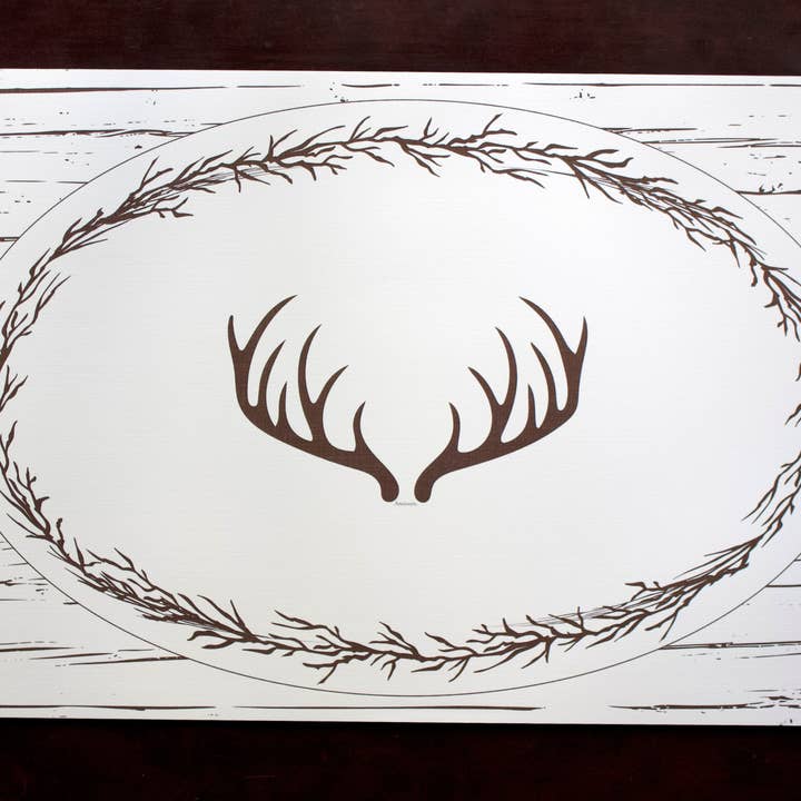 Antler Place Mats for wholesale by Ancesserie Letterpress