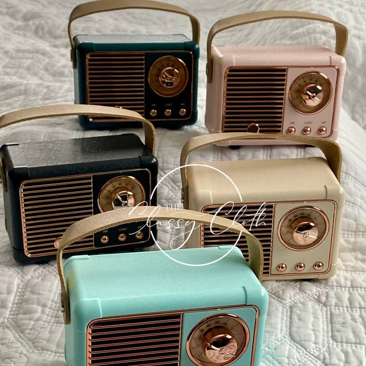 The Classy Cloth WS - Vendita all'ingrosso Casse audio - Altoparlante wireless Retro Radio - Mint RTS0