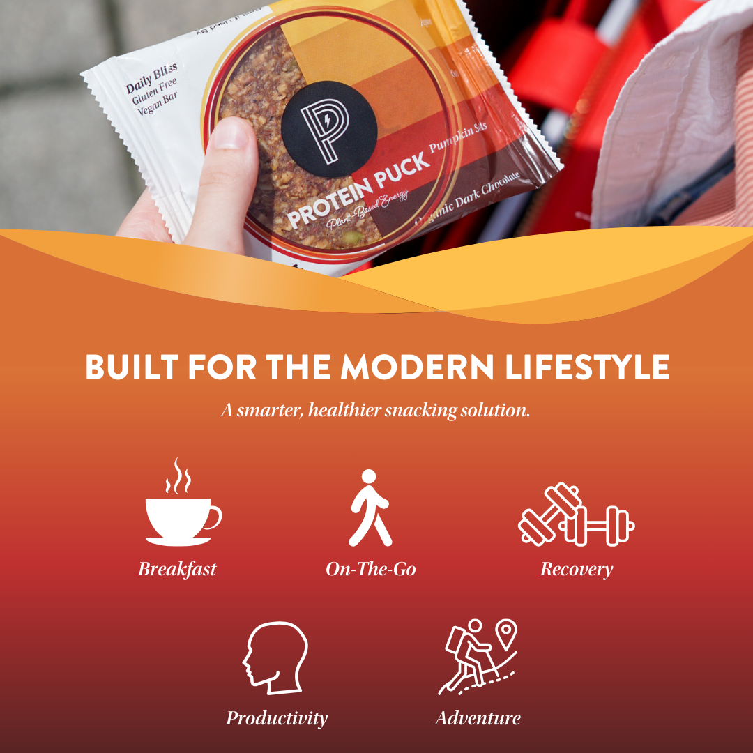 Protein Puck - Wholesale Snack Bar - Daily Bliss Mini (Almond, Dark Chocolate) (12 - 1.34oz Bars)5