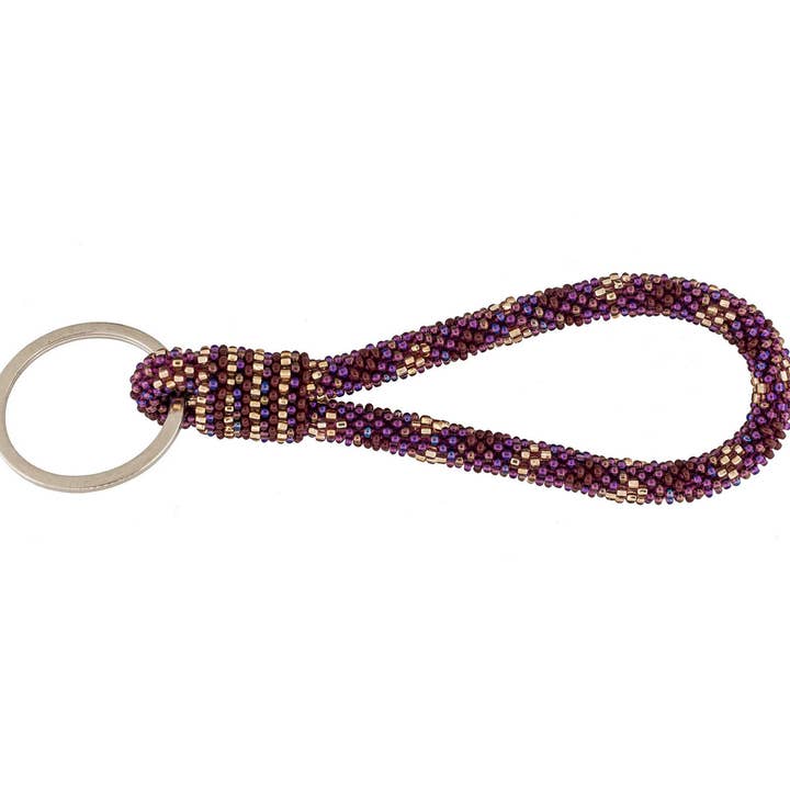 Aid Through Trade - Wholesale Keychain - Women's - The Original Roll-On® Keychain - Bordeaux