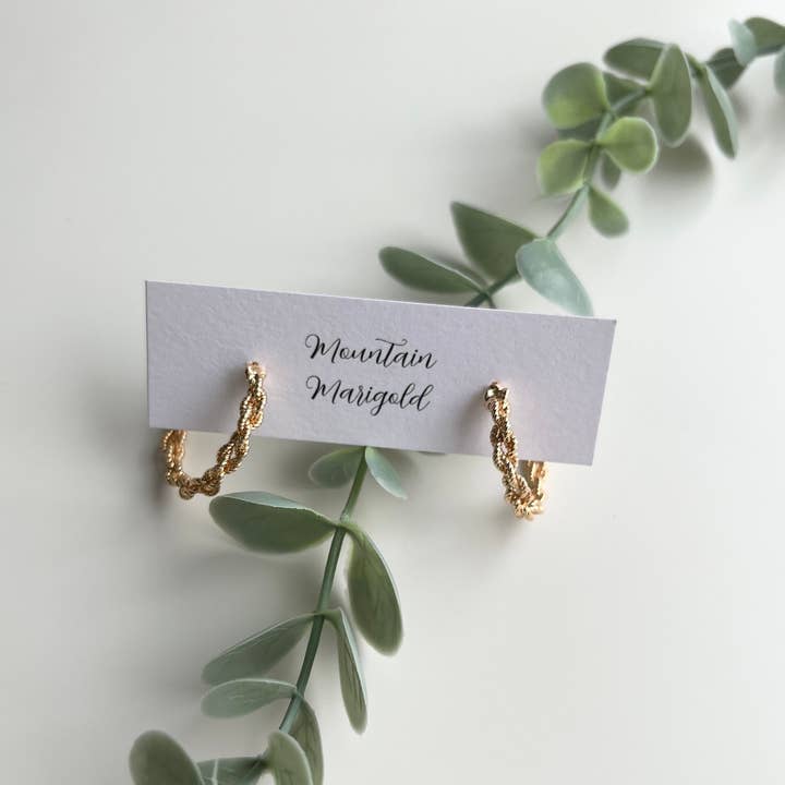 Mountain Marigold Jewelry – wholesale Hoop earrings – Chunky Gold Hoops, Large Gold Hoop Earrings, Hoop Earrings