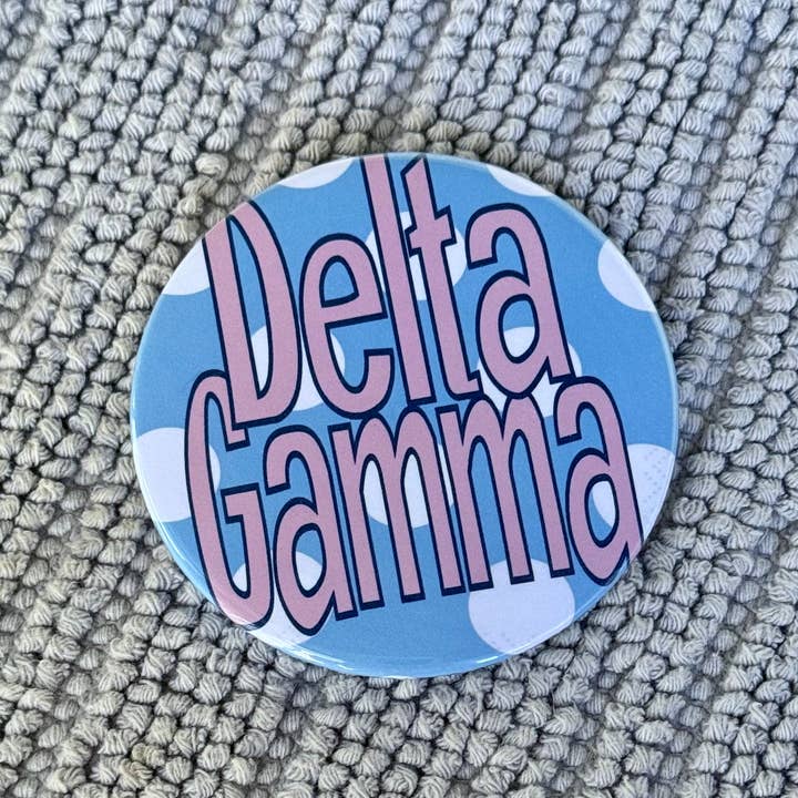 Delta Gamma Sorority 3" Pin/Button - Dots for wholesale by Buttongirl99
