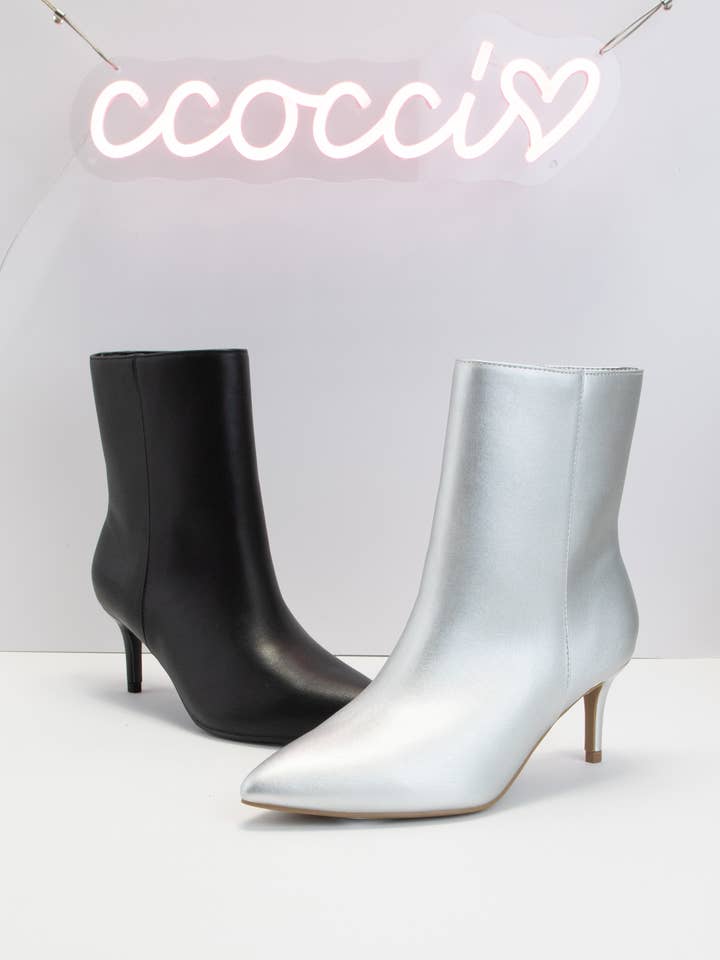 CCOCCI - Wholesale Booties - Women's - SHENA-01A POINTED TOE KITTEN STILLETO HEEL BOOTIES3