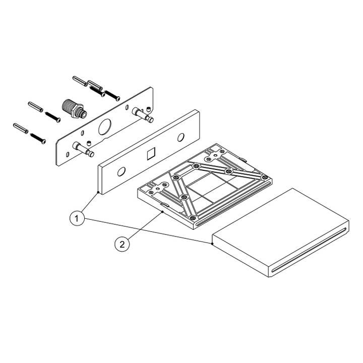 Stilform Handels GmbH - Wholesale Outdoor/Lawn Light - Waterfall waterfall shower head in matt black1