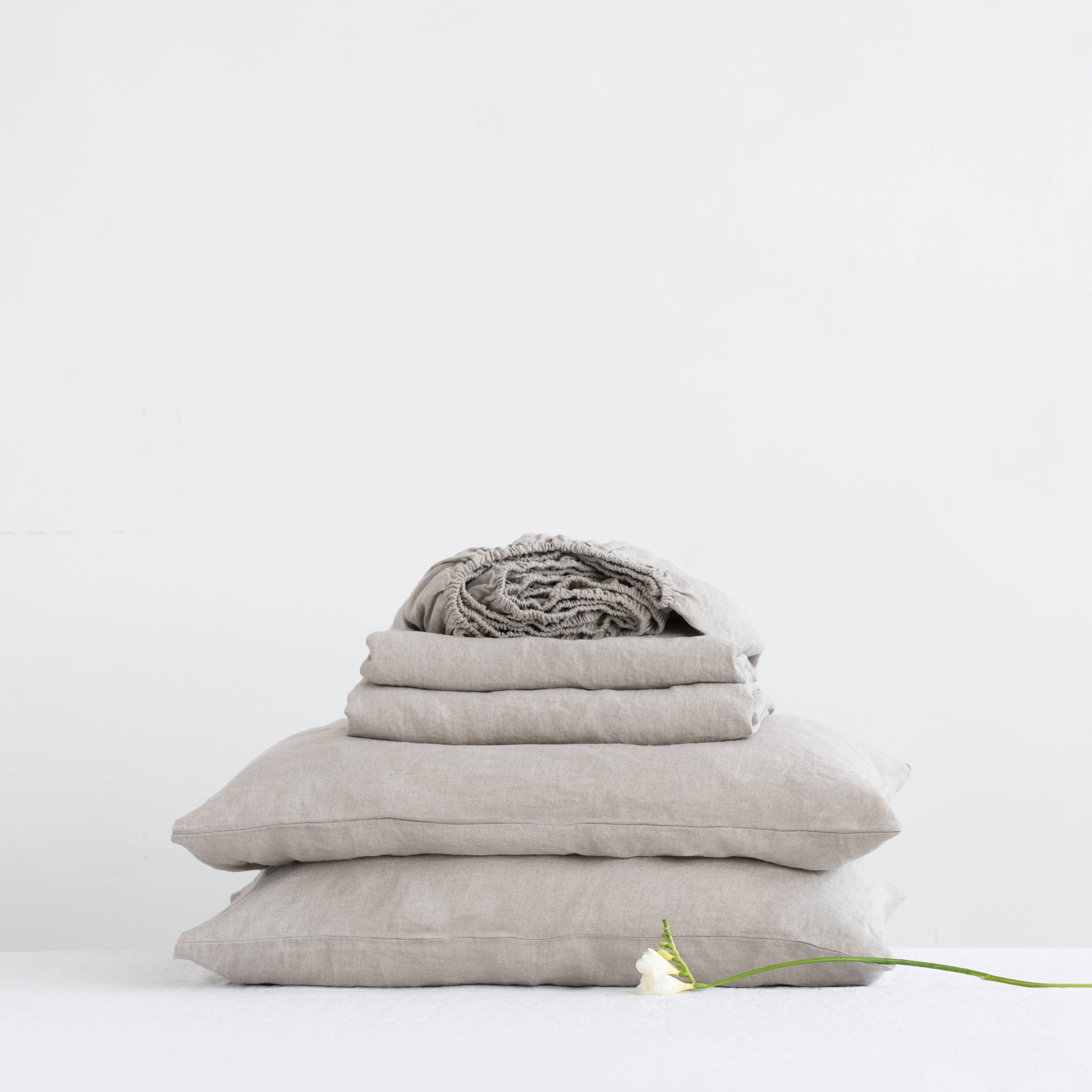 Linen Tales (We cover U.S. import duties) - Wholesale Sheet Set - Natural Linen Sheet Set1