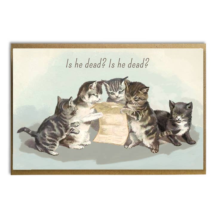 Anti-Trump Kattenkaart: Is hij dood? voor wholesale door A Zillion Dollars