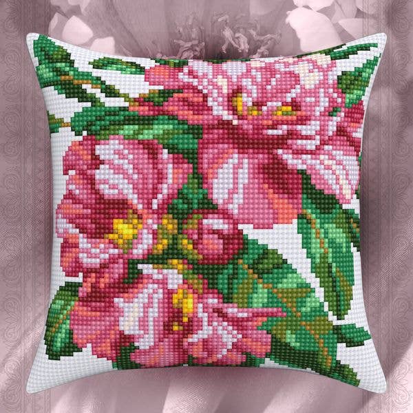 RTO&Collection D'Art (RTO Baltic OU) - Wholesale Embroidery/Cross Stitch Supplies - Needlepoint Pillow Kit Stamped Azalea Collection DArt 54882