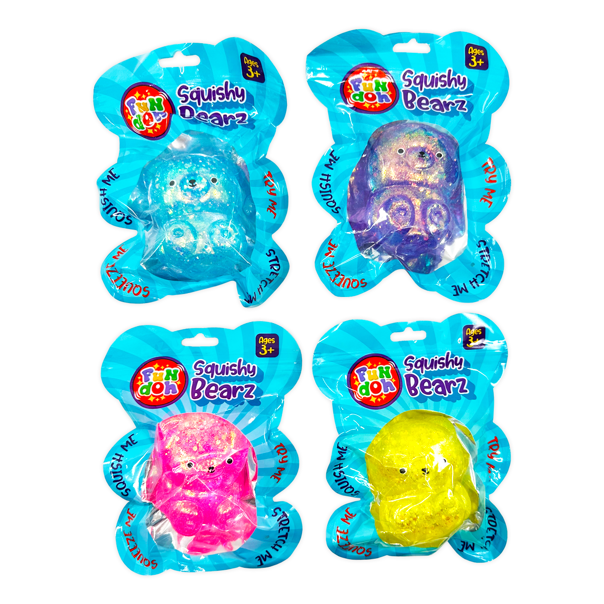 Kipp Brothers - Wholesale Squishy Toy - Kids & Baby - Squish and Squeeze Gummy Bear Toy - 12 Pieces Per Display2