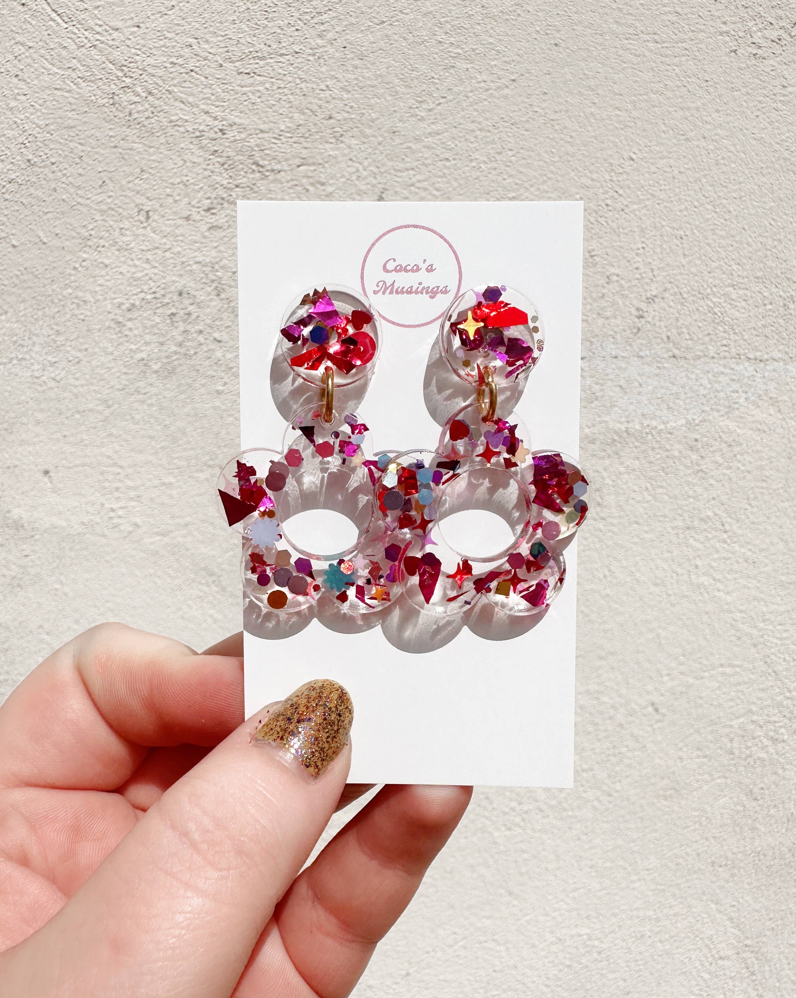 Coco's Musings - Wholesale Dangle Earrings - Kaleidoscope x Coco's Musings Hyo Jin Flower Earrings3