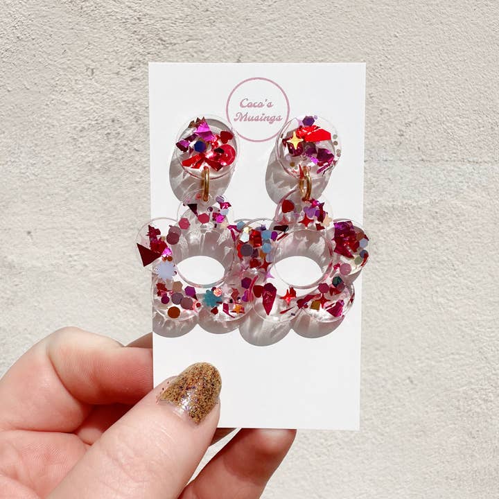 Coco's Musings - Wholesale Dangle Earrings - Kaleidoscope x Coco's Musings Hyo Jin Flower Earrings3